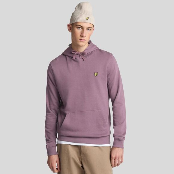 Lyle & Scott Mens Pull Over Hoodie / Purple